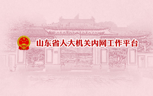 山東省人大內網(wǎng)平臺